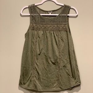 Olive Tank Blouse